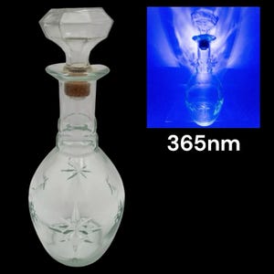 Vintage 1960s Walker’s Deluxe Bourbon Glass Decanter Bottle Fifth NORTHERN STAR