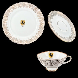 Vintage PMR Bavaria Jaeger & Co Tea Cup - Saucer - Plate Set Stuttgart Tourism