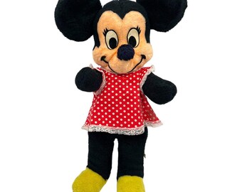 Peluche vintage de Minnie Mouse de Walt Disney, California, años 70, EE. UU., 25 pulgadas
