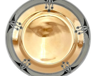 VTG 1920 Noritake M Japan Morimura Salade Thee Bord Lusterware Art Deco-motief