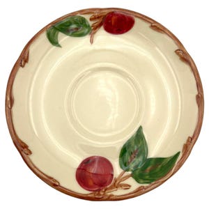 Vtg 1940-50S Usa Gladding Mcbean & Co Franciscan Ware Saucer Apple 5.8”