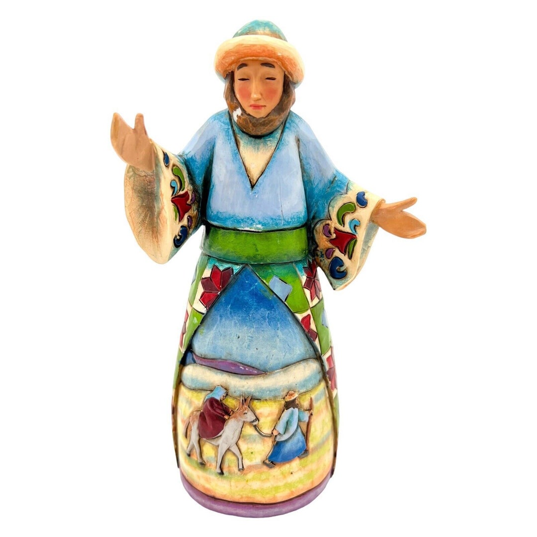 Enesco Jim Shore Heartwood Creek Lily and Dove Cross