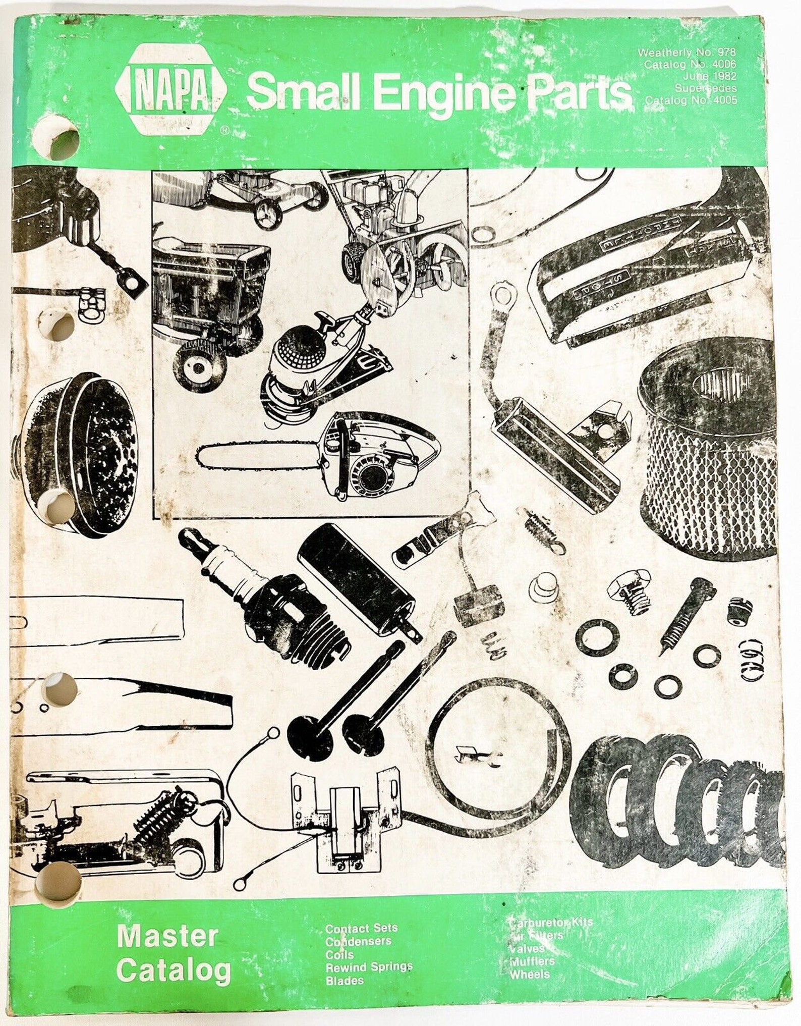 Vintage 1982 NAPA Small Engine Parts Master Catalog 4006 Etsy