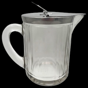 VTG 1950s Bloomfield Industries Inc SYRUP PITCHER Restaurant Ware Hinged Top
