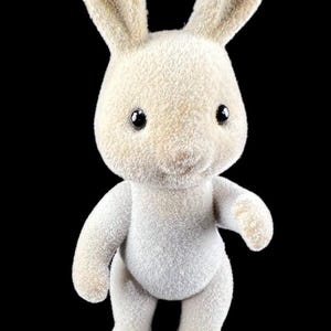 VTG Epoch Tomy Sylvanian Families Doll ROCKY BABBLEBROOK Grey Rabbit Family image 7