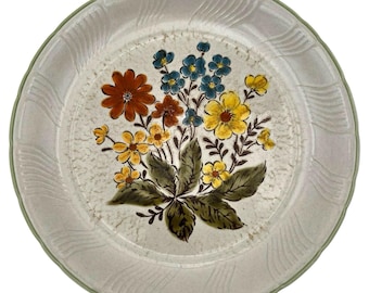 Plato llano de cerámica japonesa Mioko KATHY 230 de la colección Imperial, vintage de los años 80, 12 pulgadas.