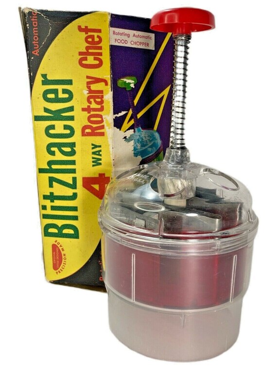 Vintage 1950s NEW-NEL Blitzhacker Automatic 4-way Rotary Chef Food