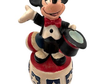 VTG 1990s Disney Magic Thimble Collection Lenox MICKEY MOUSE Resin Miniature