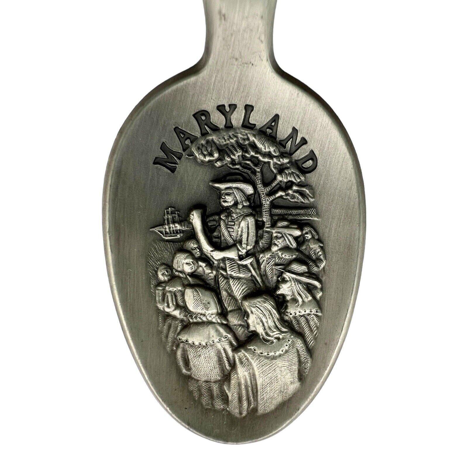 1975年製フランクリンミント アメリカ植民地装飾スプーン メリーランド