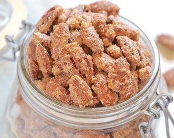 Candied Cinnamon Sugar Coated Roasted Pecans - Etsy