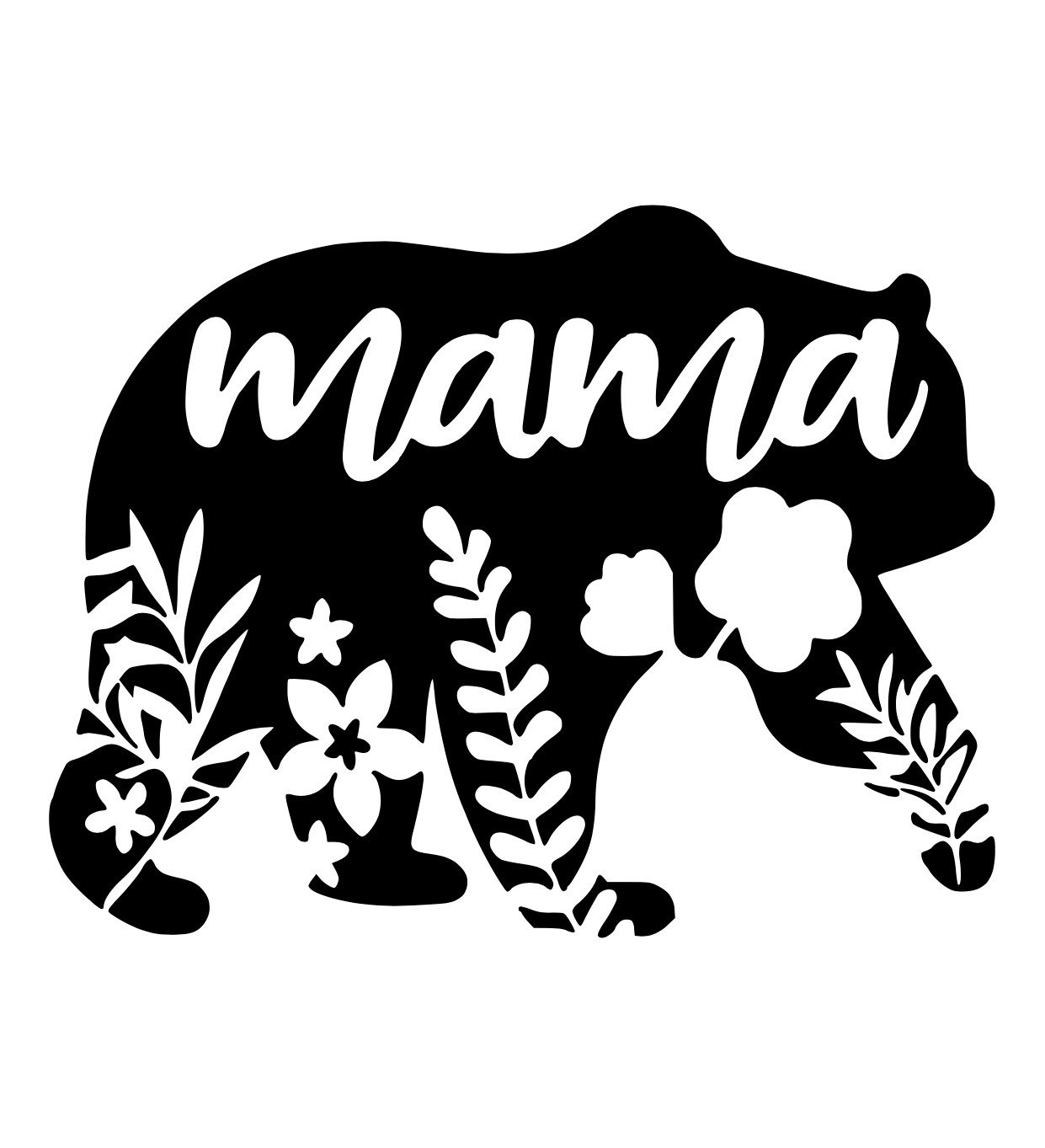 Mama Bear SVG Mama SVG Floral Mama Bear SVG Mama Bear 