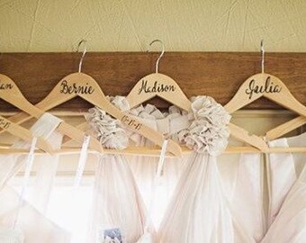 Bridesmaid Decals - Names for Bridesmaid's Dress Hangers - Stickers for Bridesmaid's Hangers