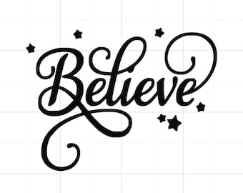 Believe SVG - Christmas Believe SVG - Believe Christmas