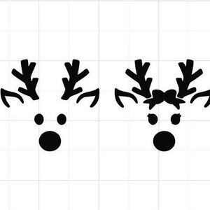 Reindeer SVG - Christmas Reindeer SVG - Boy Reindeer - Girl Reindeer - Reindeer