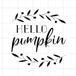 Hola Calabaza SVG - Hola Calabaza - Calabaza SVG - Otoño Svg