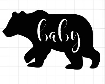 Baby Bär SVG - Baby SVG - Baby Bär