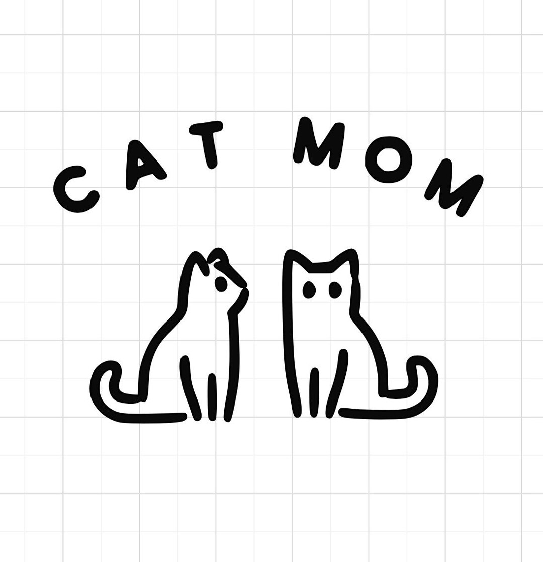 Cat Mom SVG Cat Lady SVG Cat SVG Cat Mom - Etsy