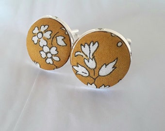 Liberty of London capel cufflinks  floral print cuff links