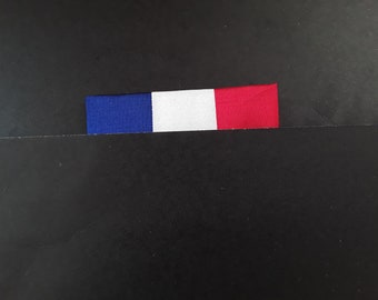 Pure silk France French flag pocket square dupioni dupion silk handkerchief olympics sports wedding  gift