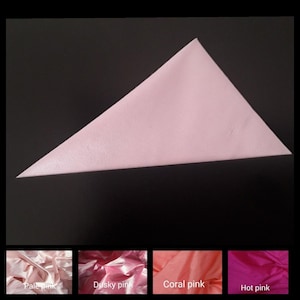 Pink pocket square silk pocket square wedding pocket square  pink rose blush coral pocket square handkerchief