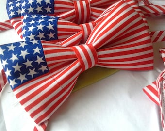 American flag stars and stripes bowtie patriotic national bow tie