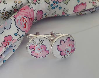 Liberty of London print  cufflinks
