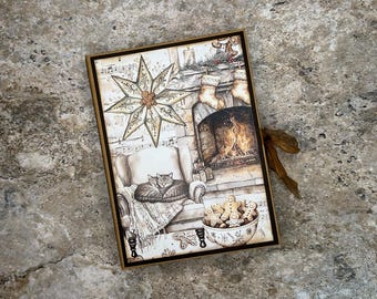 Cozy Christmas in a Box Scrapbook Photo Album