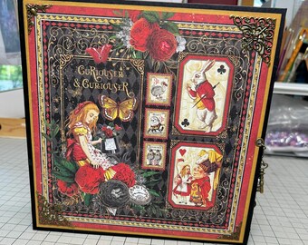 Alice's Curiouser and Curiouser Tunnel Scrapbook Photo Album