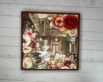 Academia Education Library College Themed Scrapbook Photo Album