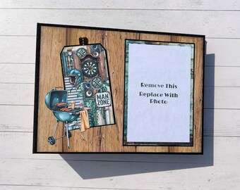 Man Cave themed Scrapbook Photo Album