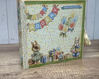 Hip Hip Hooray Birthday Scrapbook Photo Album