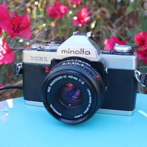 Minolta XG-1 MD Rokkor-X Lens 45mm Vintage Film Camera SLR Analog Photography
