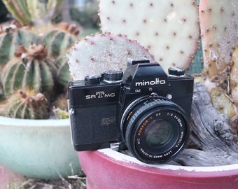 Minolta SR-T MC Rokkor-X Lens 35mm Vintage Film Camera SLR Analog Photography srtmc