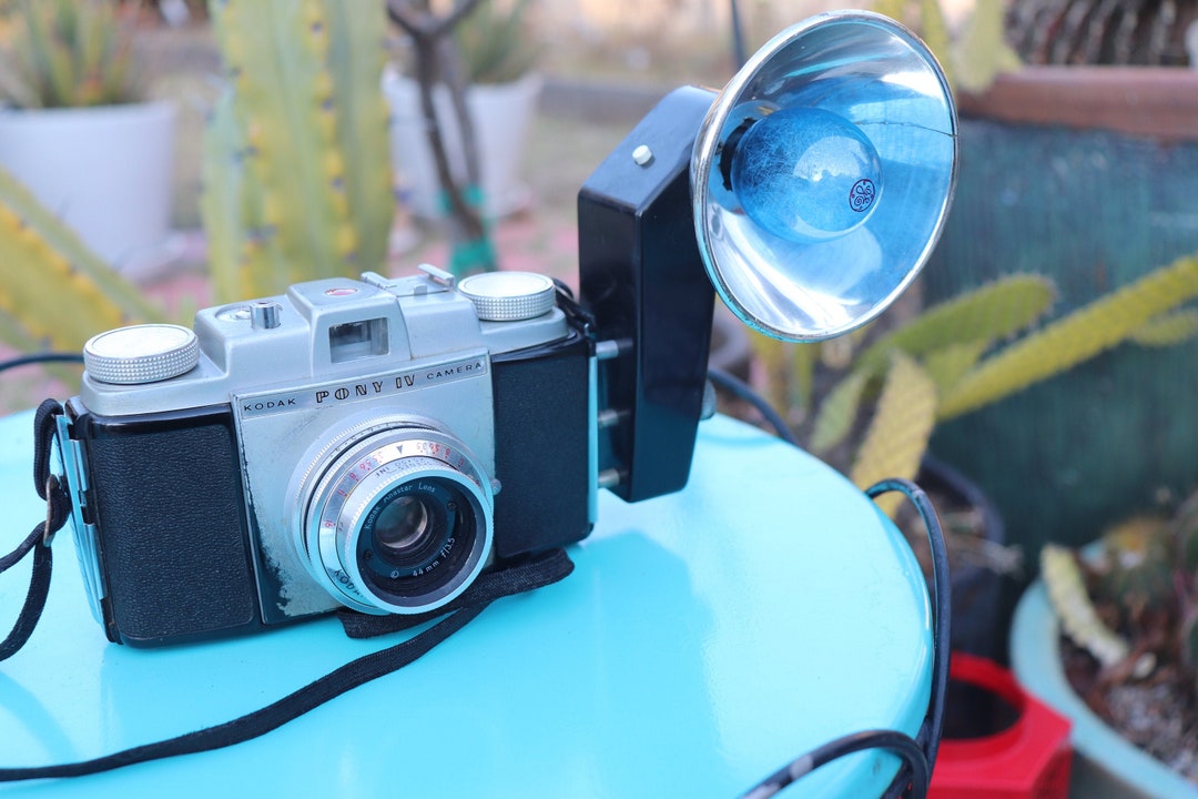 Kodak Pony IV With Kodalite Flash Vintage Film Camera Analog