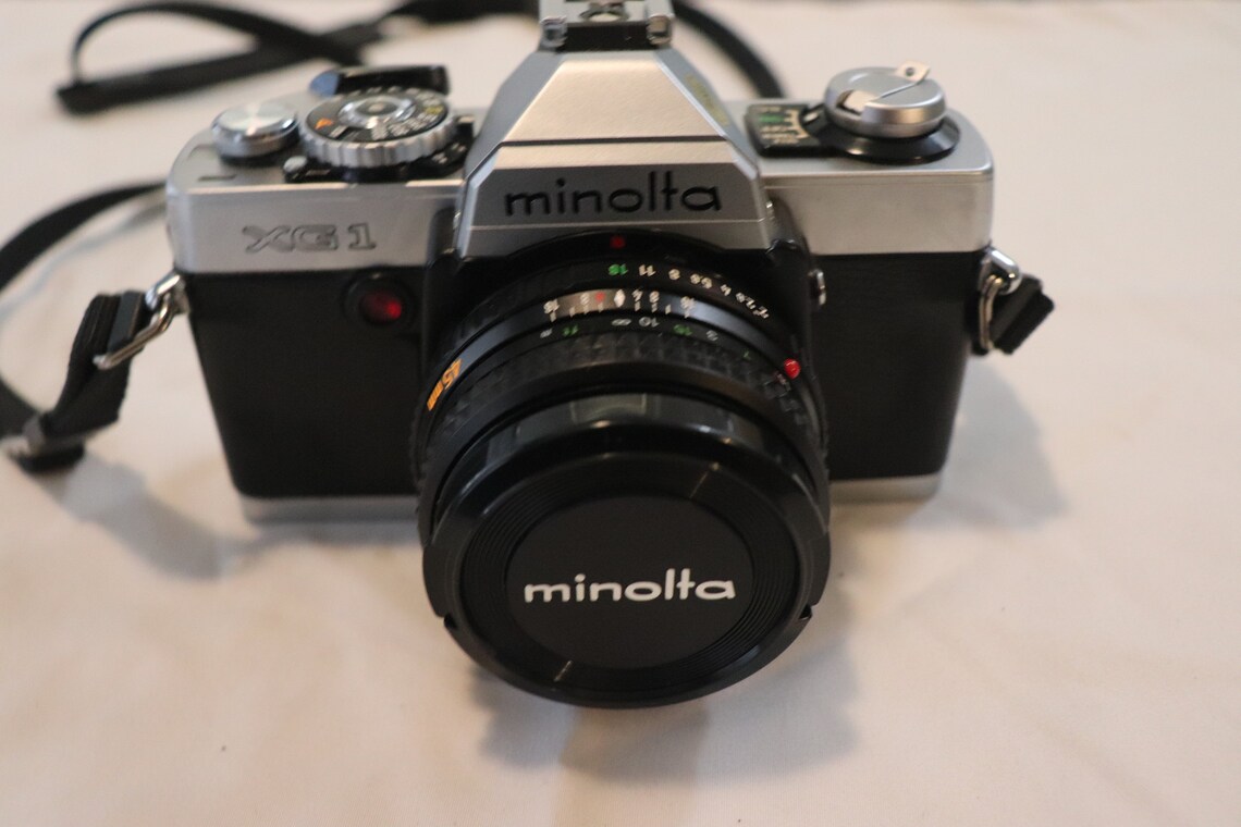 Minolta XG-1 MD Rokkor-X Lens 45mm Vintage Film Camera SLR Analog Photography, foto 2 de 5