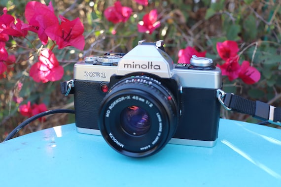 Minolta XG-1 MD Rokkor-X Lens 45mm Vintage Film Camera SLR Analog Photography