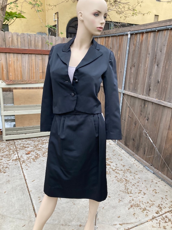Vintage 1960s Robert Courtney Women's Black and Wh