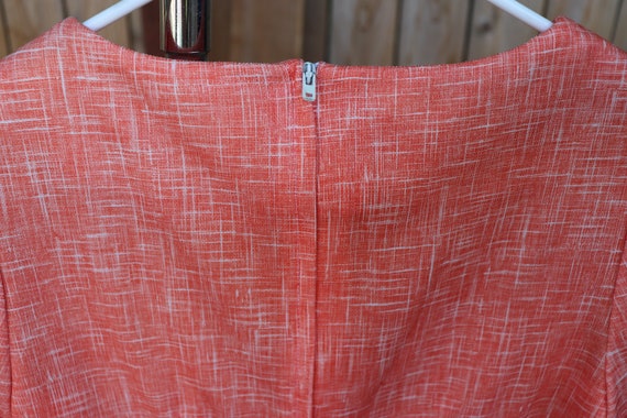 Bargain Basement! Tangerine Orange Polyester Zip … - image 7