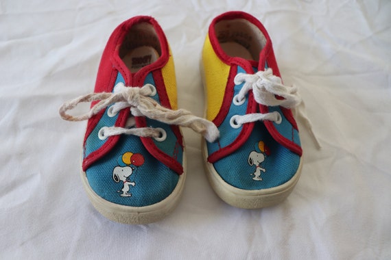 MINT 1956 Peanuts Snoopy Children Shoes Sneakers … - image 1