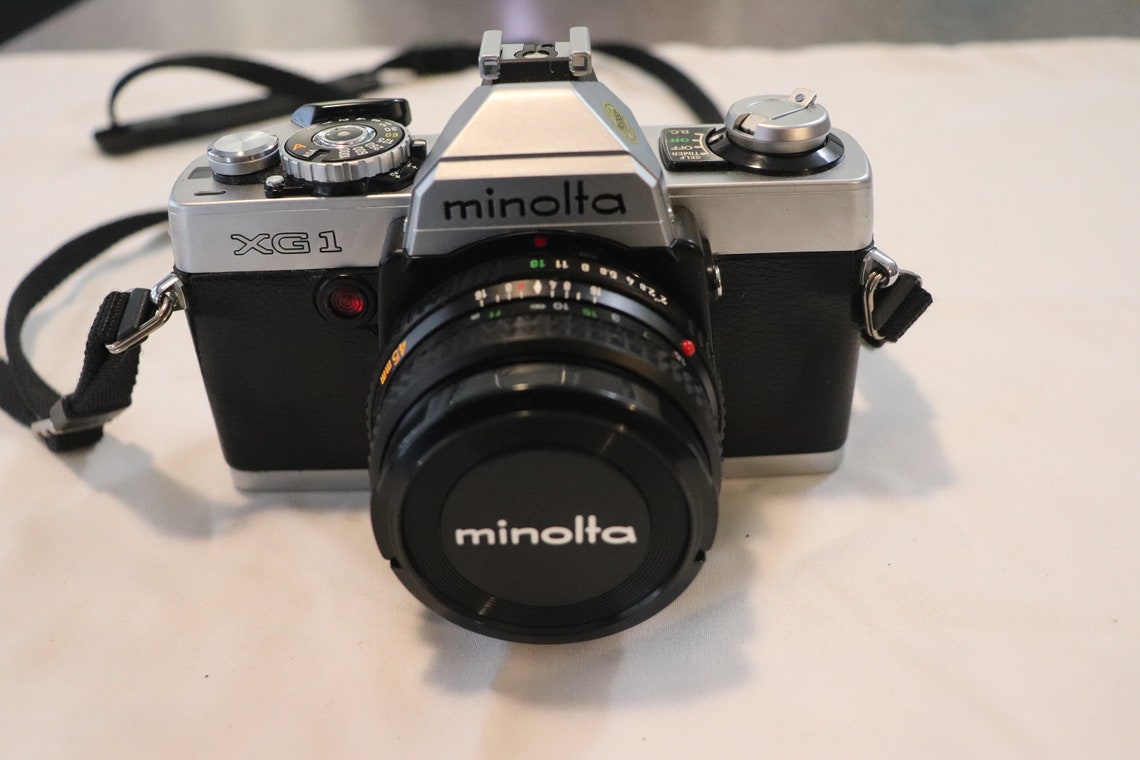 Minolta XG-1 MD Rokkor-X Lens 45mm Vintage Film Camera SLR Analog Photography, foto 4 de 5