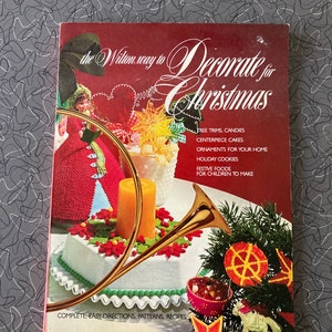 Vintage 1970s 1980s Wilton Christmas Dessert & Craft Cookbook Cake Cookies Gifts Party Holiday Cook Book
