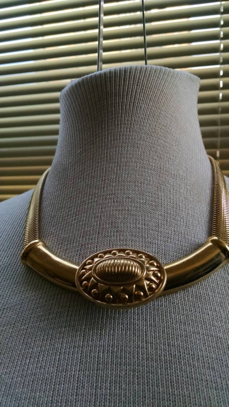 Gold tribal necklace Clearance