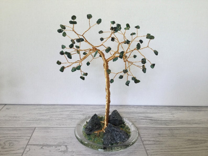 55th Wedding Anniversary Gift.Emerald Gemstone Tree