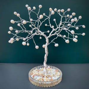 30th wedding anniversary gift. Real freshwater pearl sculpture.