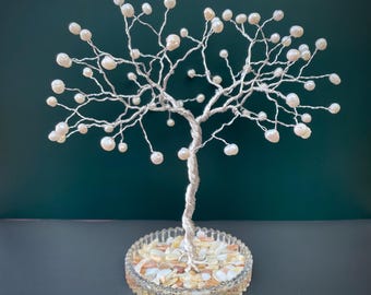 30th wedding anniversary gift. Real freshwater pearl sculpture.
