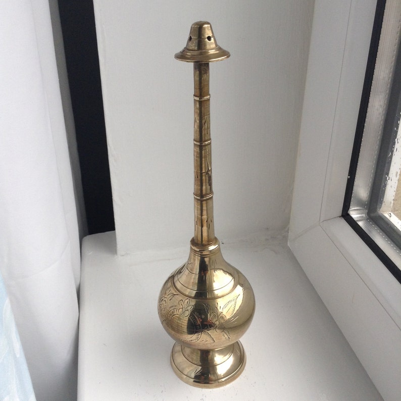 Vintage Incense Burner in Indian Brass from 1930s tall with Etsy