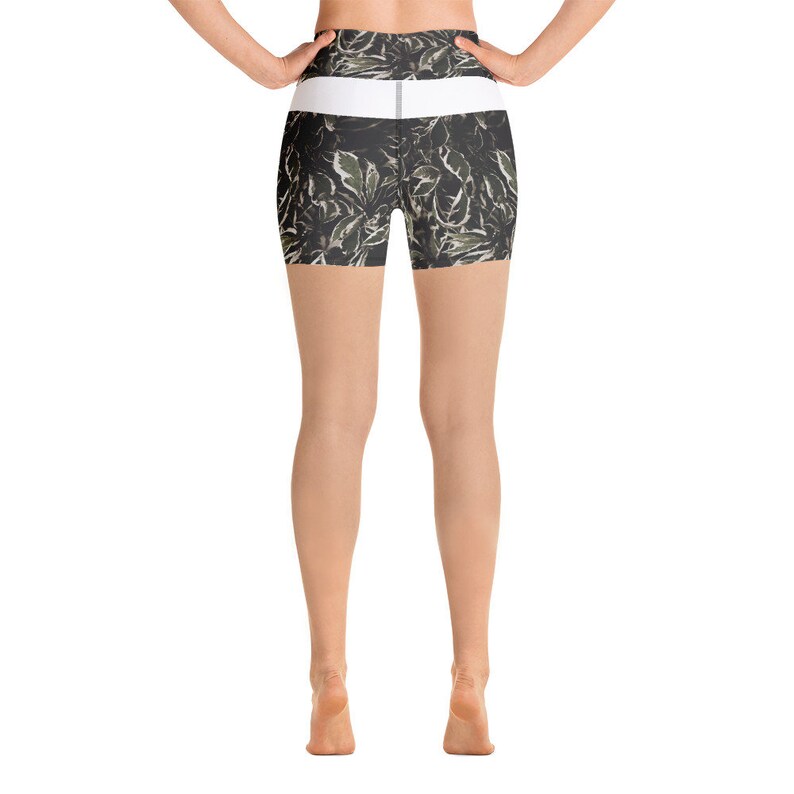Dark Leaves Yoga Shorts EXCLUSIVELY designed by Ben More