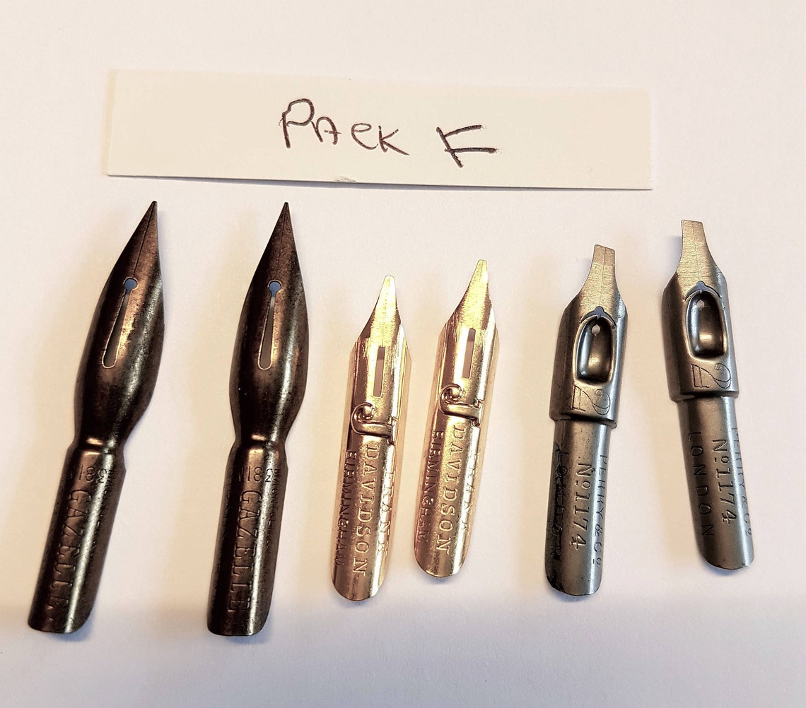 Dip pen nib 6 packs vintage calligraphy nibs drawing nibs Etsy