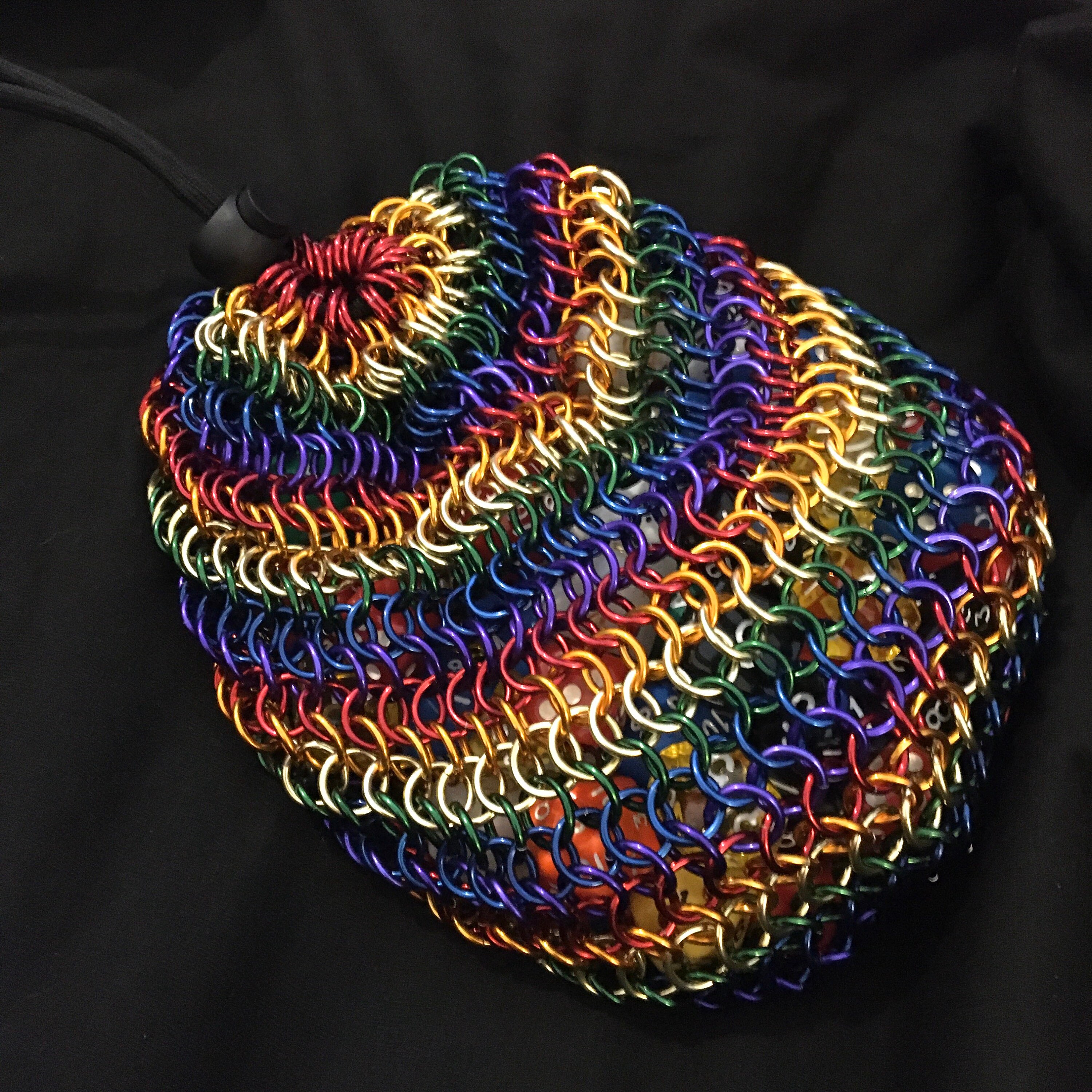 Chainmaille Dice Bag Rainbow Monster Bag Massive Dice Bag in Etsy