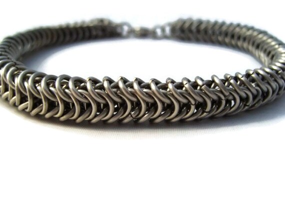 Steel Chainmaille Bracelet Men's Stainless Steel | Etsy
